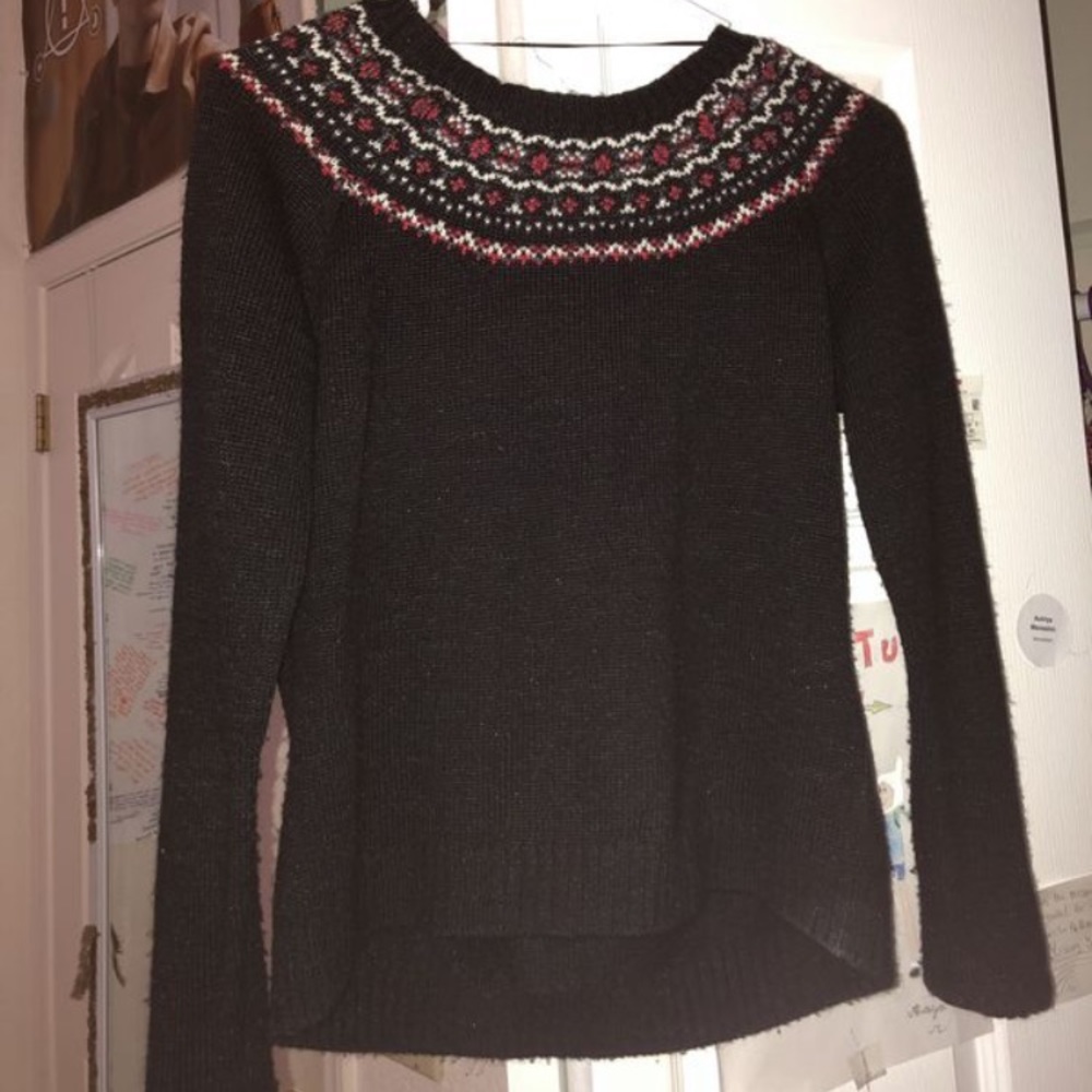 Fuzzy Black Sweater